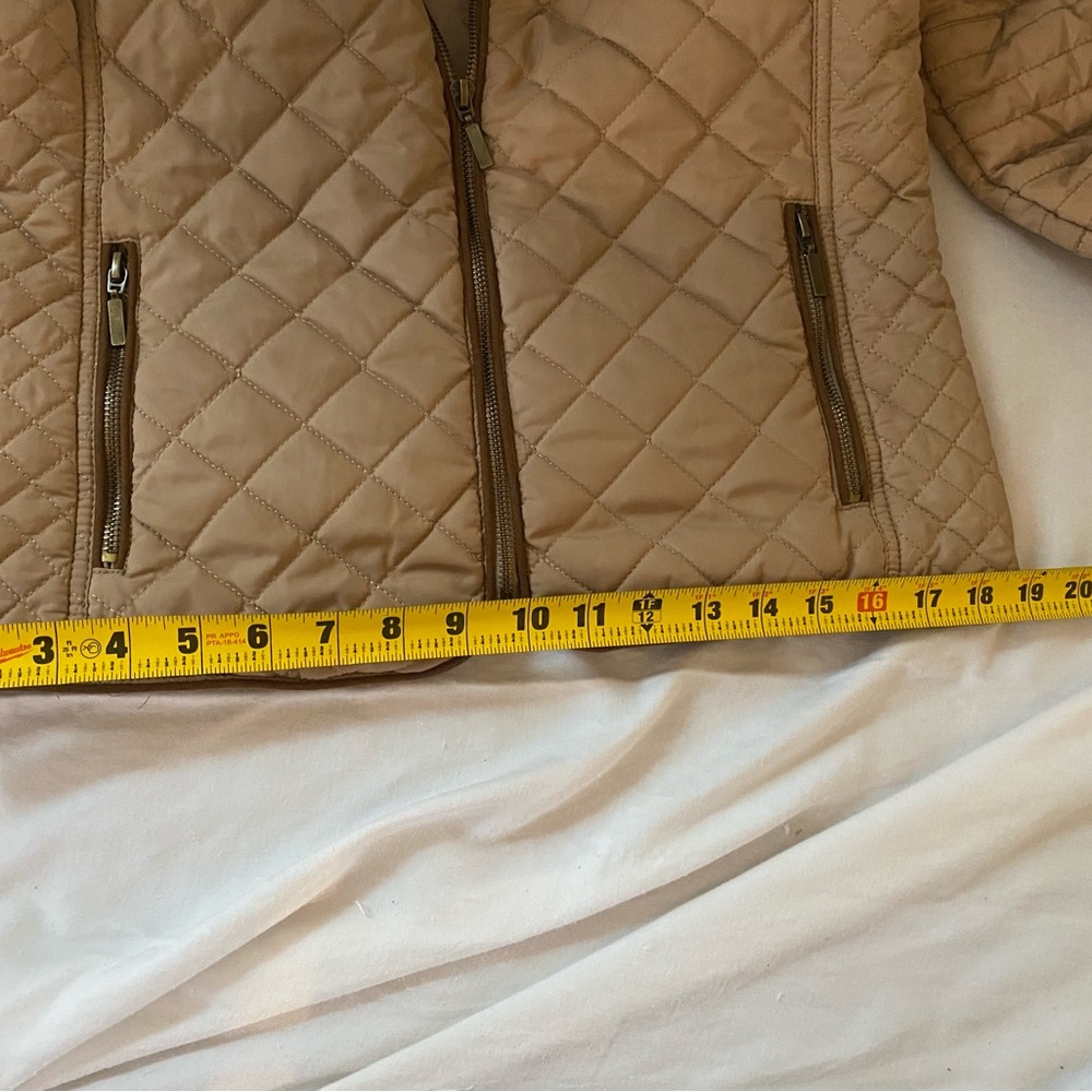 Jade and Ivory Brown Quilted Jacket sz M - Picture 11 of 11